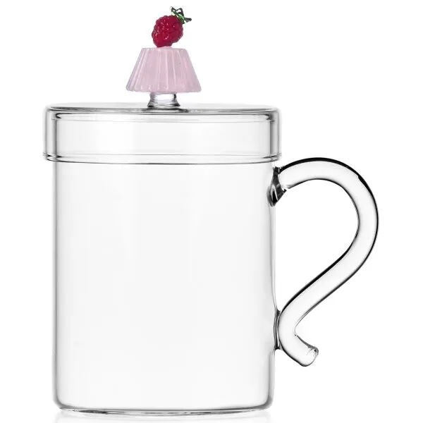 Caneca Charlotte raspberry c/tampa
